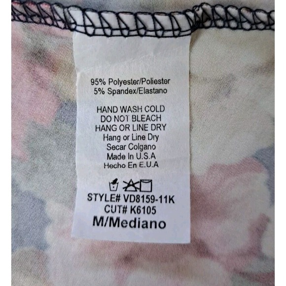 Pink Blush Maternity Dress Size M Blue Floral Nursing Stretch Wrap Top Maxi - Picture 6 of 10